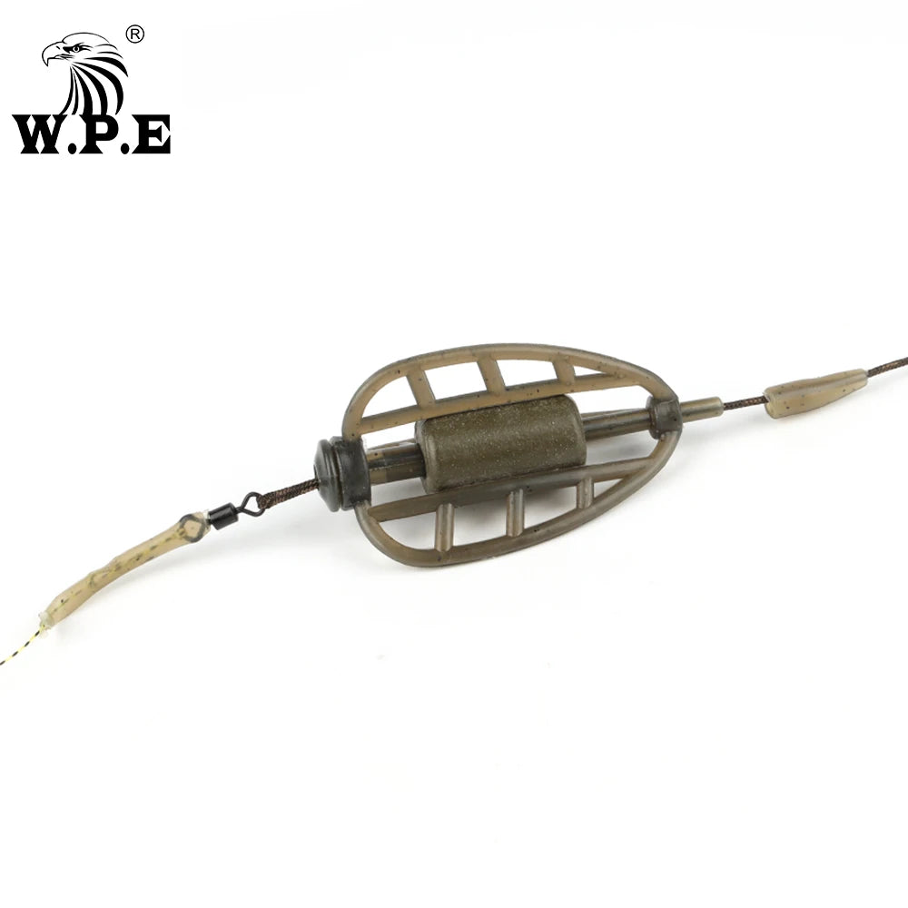 W.P.E Carp Fishing Accessories Method Feeder 40g-80g Rig Hair Europe Carp Fish Group Hook Rig Carp Fishing Feeder Tackle