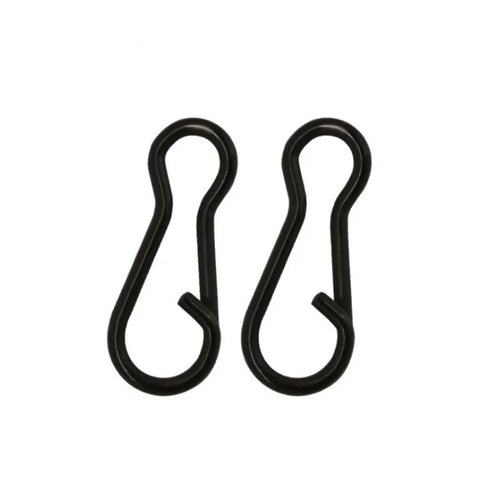 1000pcs Bulk Black Stainless Steel Snap Swivels - TENFENG Fishing Tackle