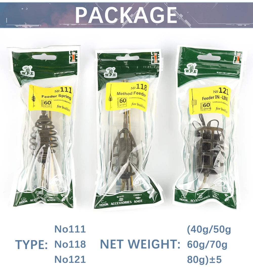 W.P.E European carp fishing tackle hair 1 set	handmade fishing accessories 40g-80g Leader Core Line For fishing Group рыбалка