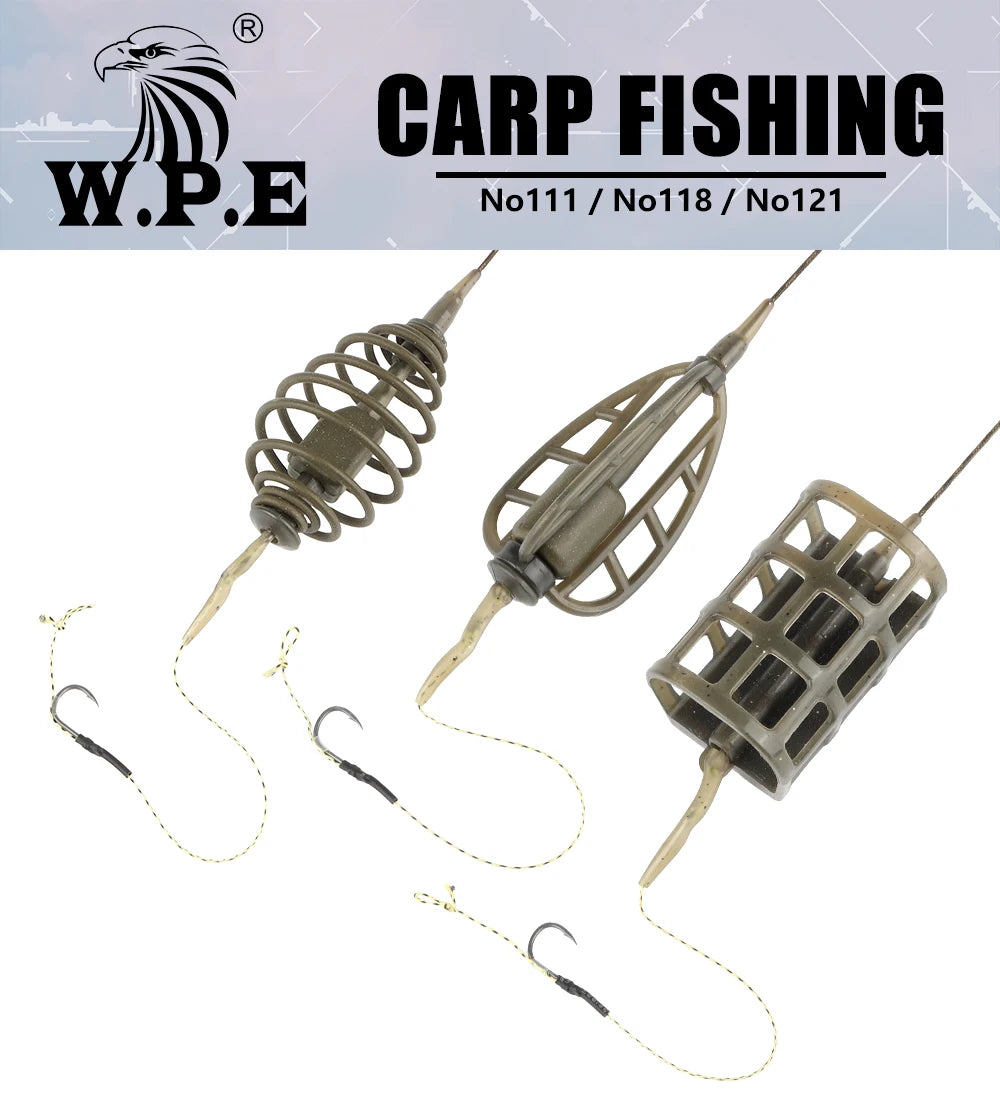 W.P.E European carp fishing tackle hair 1 set	handmade fishing accessories 40g-80g Leader Core Line For fishing Group рыбалка