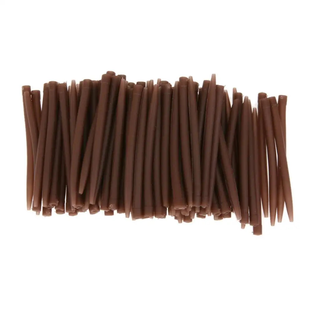 30pcs/50pcs/100pcs Rubber Sleeves Soft Anti Tangle Hook Sleeves Aligner Positioner Tubes Carp Fishing Rig 53mm Length