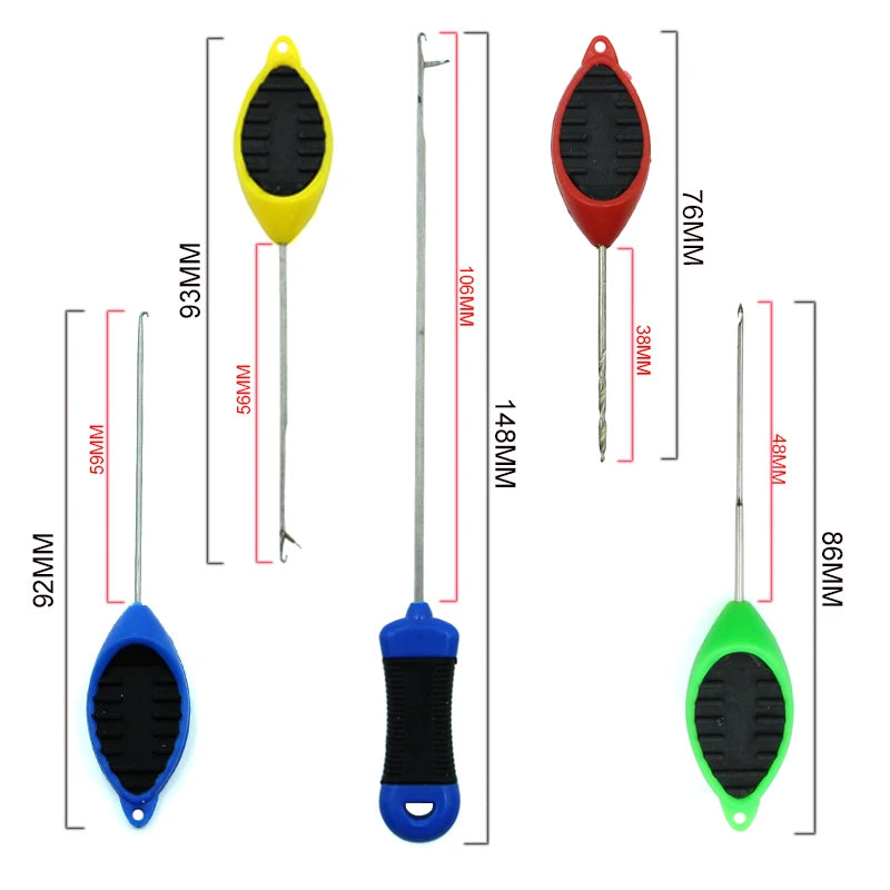 Carp Fishing Needle Set - 5 Piece Rig Tool Combo