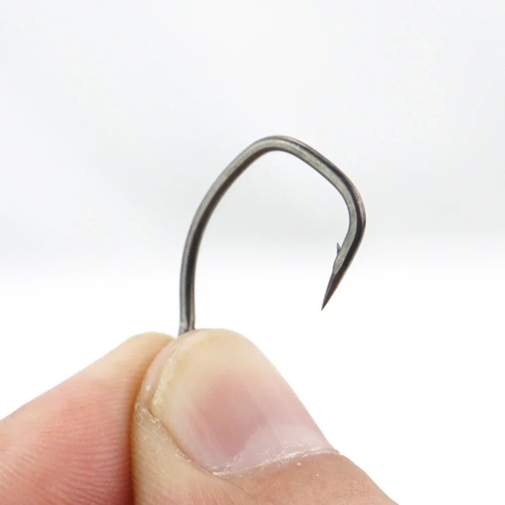 Premium PTFE Coated Carp Fishing Hooks - 500 Pack Bulk