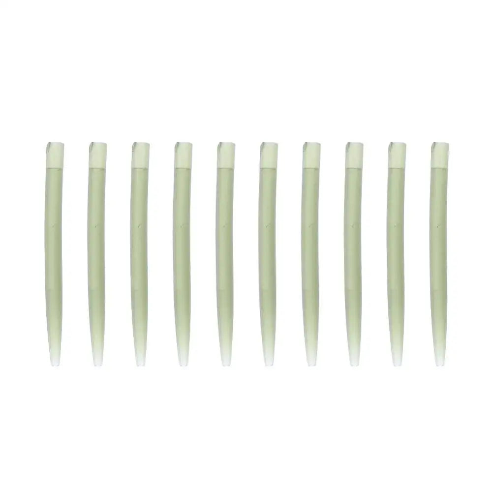 30pcs/50pcs/100pcs Rubber Sleeves Soft Anti Tangle Hook Sleeves Aligner Positioner Tubes Carp Fishing Rig 53mm Length