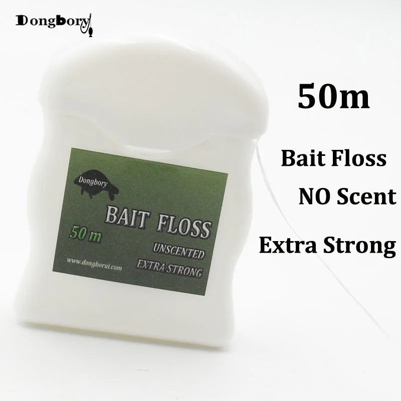 50m Carp Fishing Accessories Bait Floss Grips POP UP Boilies Holder Chod Hair Ronnie Rig  Method Feeder Fishing Tackle Terminal