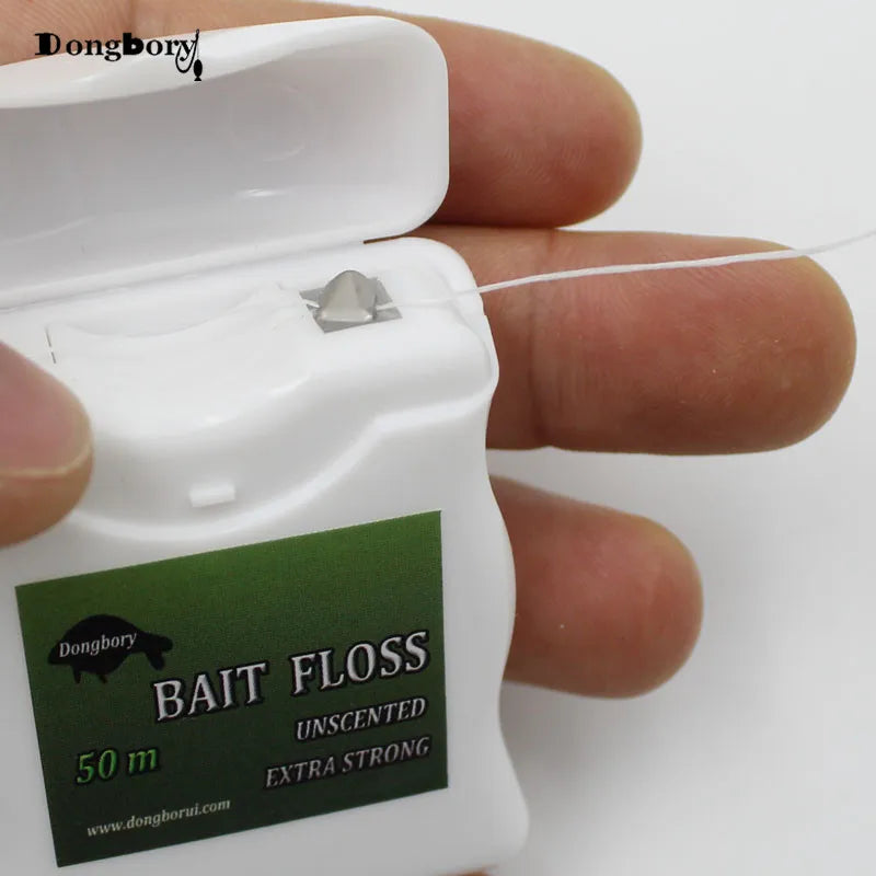 50m Carp Fishing Accessories Bait Floss Grips POP UP Boilies Holder Chod Hair Ronnie Rig  Method Feeder Fishing Tackle Terminal