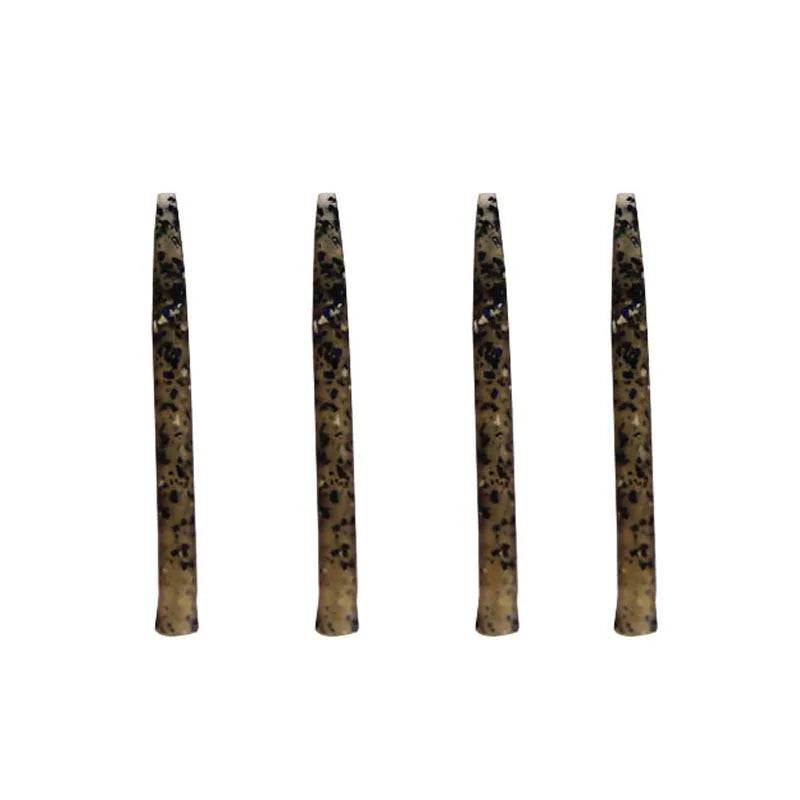 30pcs/lot Camo carp Fishing Tackle Safety Clips Anti Tangle Sleeve Carp fishing Connector Rubber tube for pre tied carp rigs