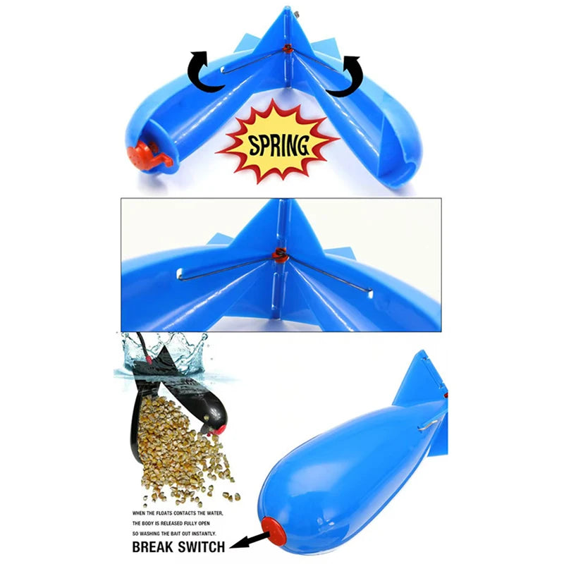 Carp Fishing Spod Rocket - Spring Loaded Bait Launcher