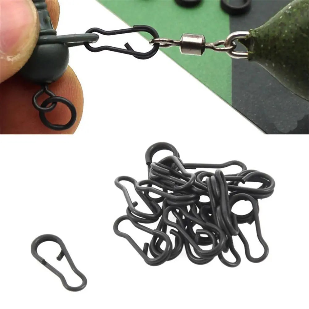 Matte Black Rolling Swivels - Carp Fishing Connectors