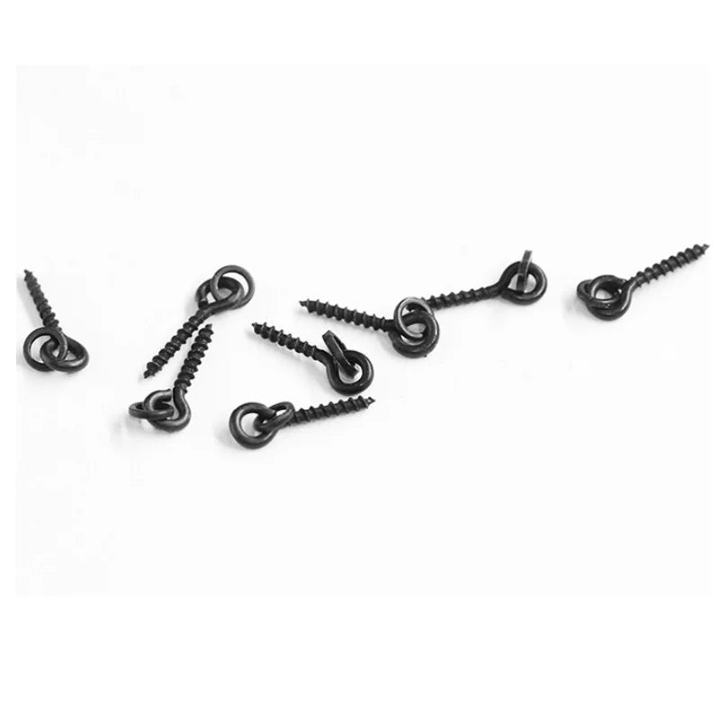 Carp Fishing Boilie Screws - 50pcs with Solid Rings