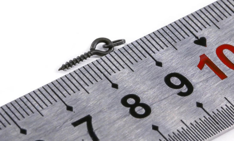 Carp Fishing Boilie Screws - 50pcs with Solid Rings