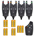 Hirisi Wireless Carp Fishing Alarm Set Waterproof, Fishing Bite Alarms Fishing Bite Indicator Fishing Accessories S5