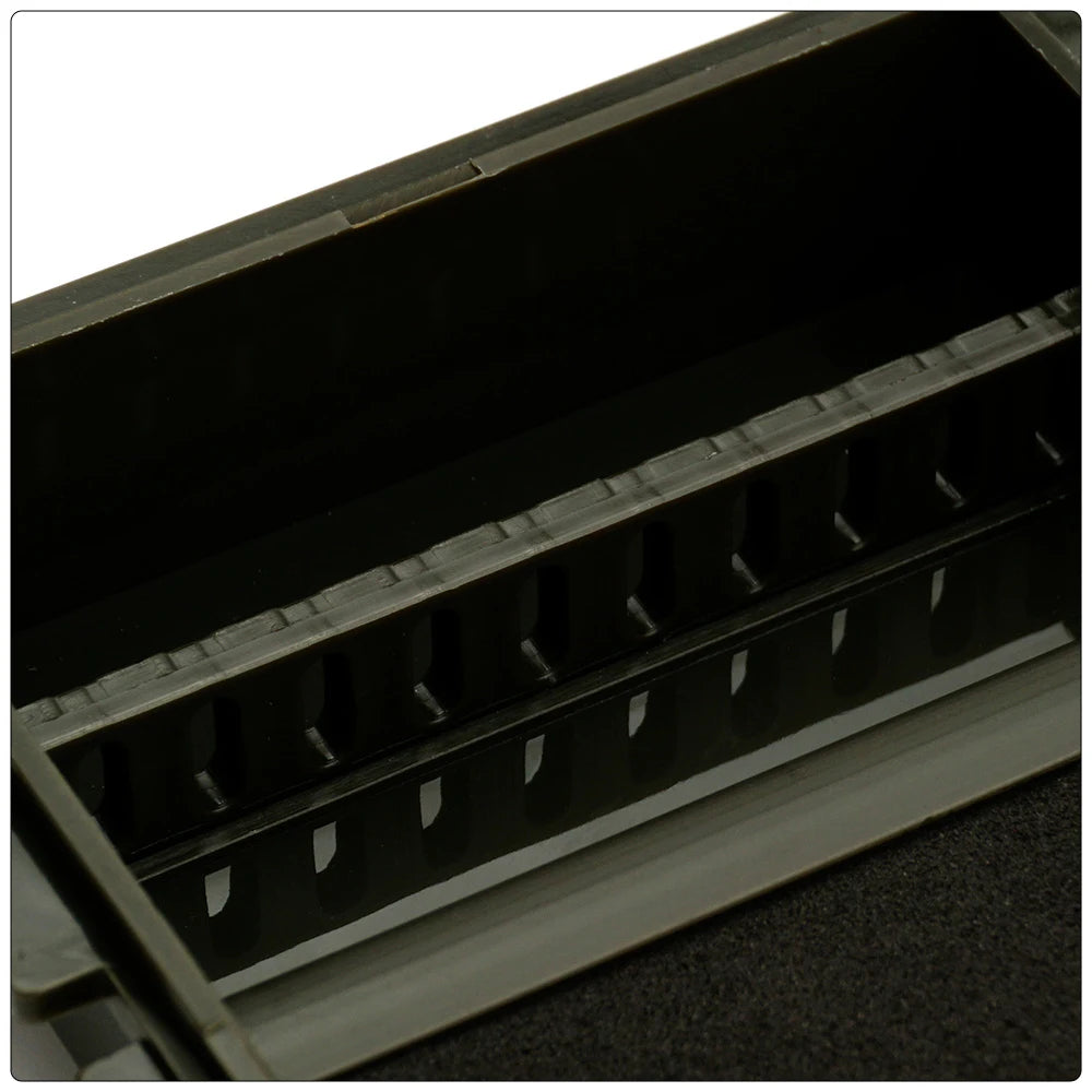 Hirisi Carp Fishing Tackle Box Stiff Hair Rig Board with Pins Carp Fishing Rig Box Wallet Rig Storage Box Fishing Accessories