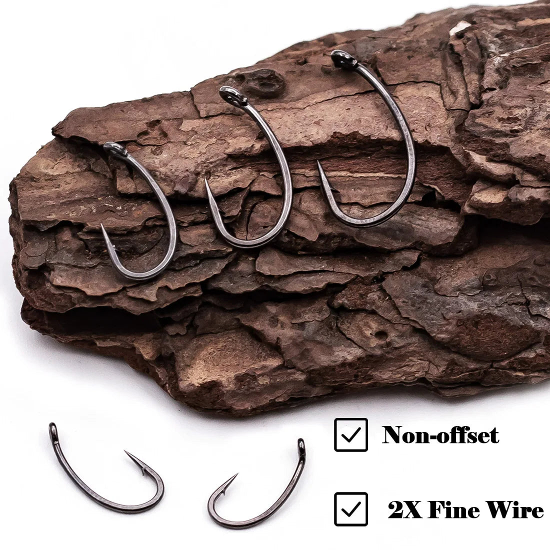 CARPNEST 50pcs Carp Fishing Hooks PTFE Coating High Carbon Steel Barbed