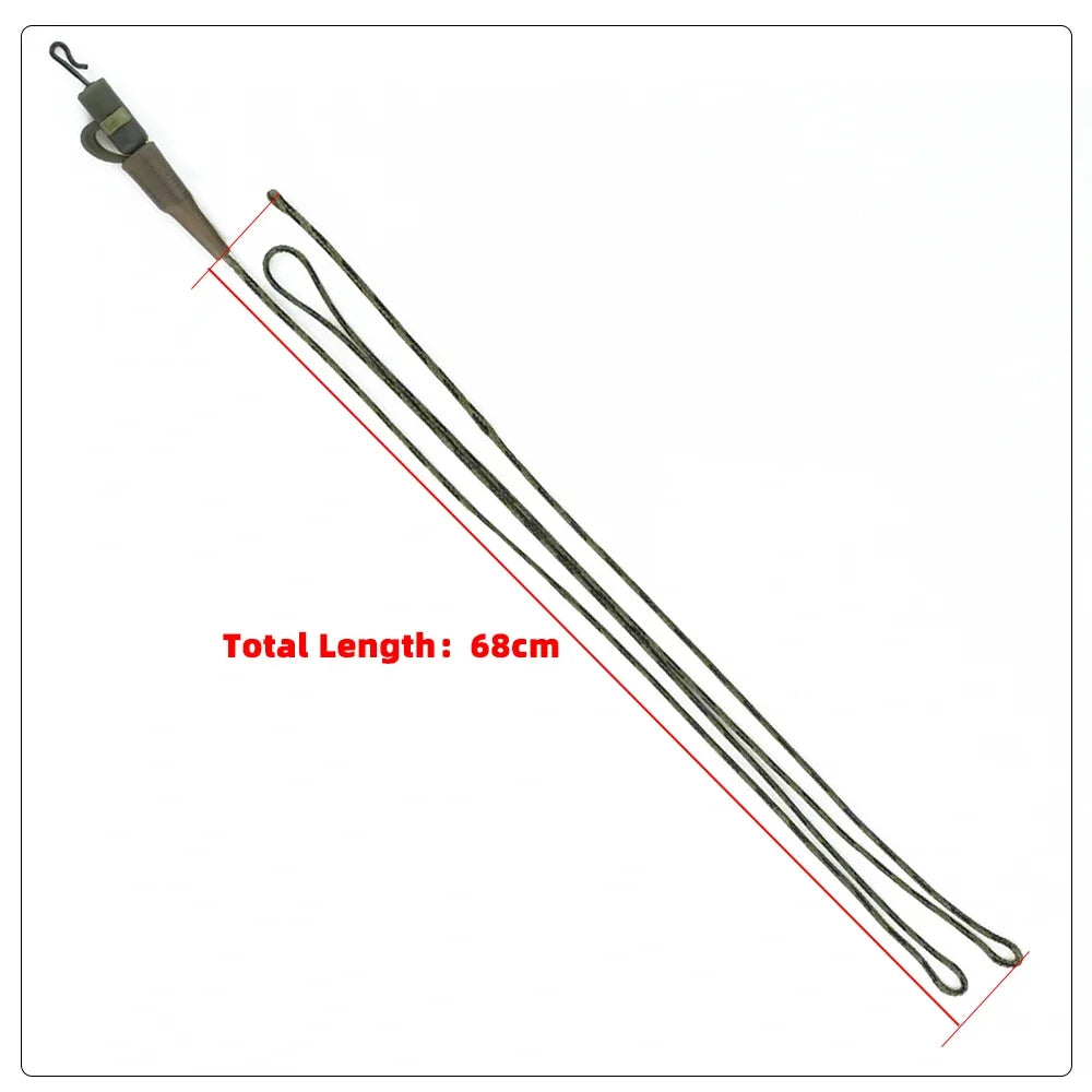 3x Carp Fishing Lead Core with Helicopter Rigs Braided Fishing Line for Carp Rig Lead Clips