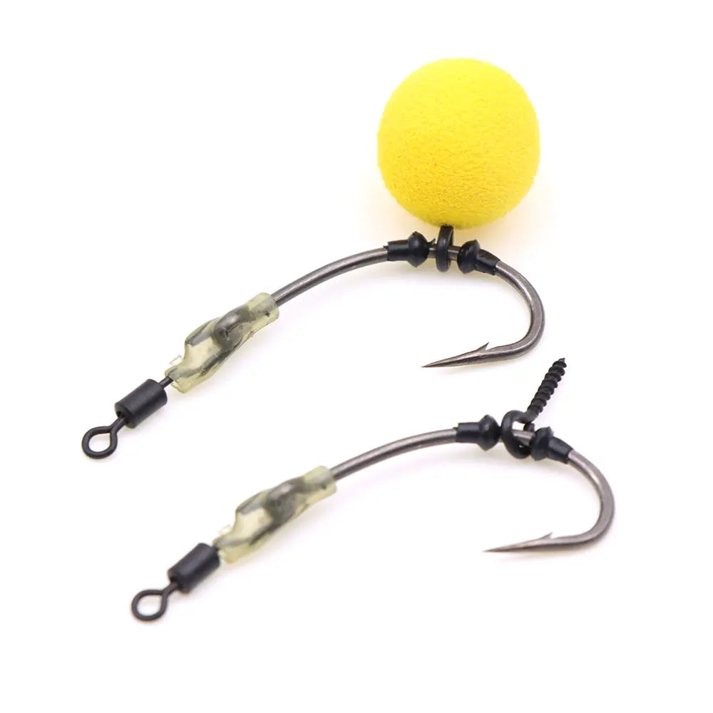 Carp Fishing Tackle Kit Bait Boilie Screws Fishing Hook Bead For Method Feeder Fishing Hair Rig Ronnie Rig Accessories Set