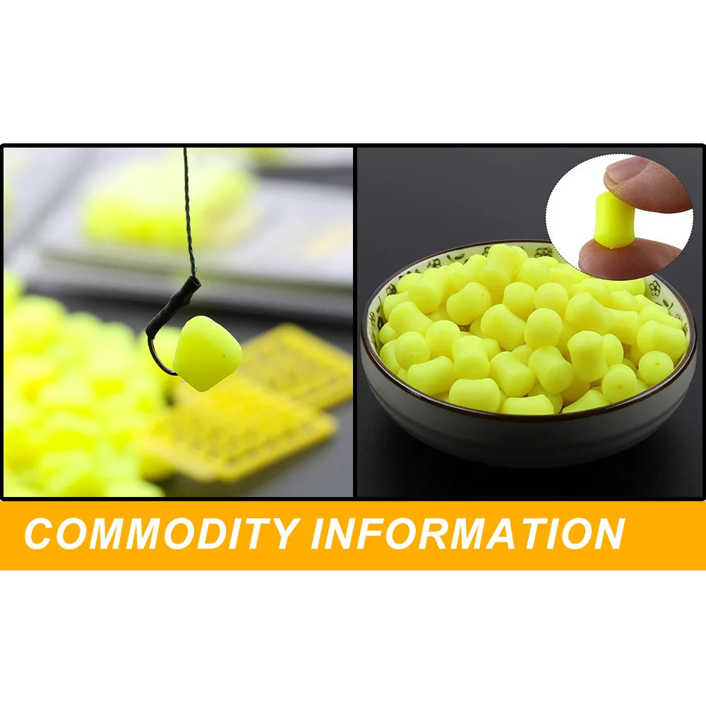 8Pcs/Pack 12mm Carp Fishing Bait Slow Sinking Dumbells Bait Fruity Squid Flavour Fake Food PopUp Tackle Floating Artificial Bait