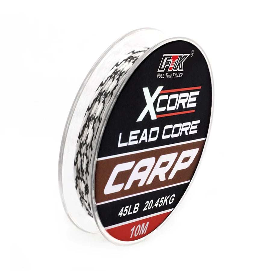 FISH KING 35LB/45LB/55LB 10M Leadcore Carp Fishing Tackle Line Make Carp Hair Rigs 4 Color Braided Lead Line