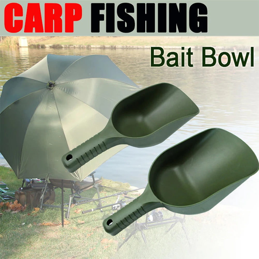 1pcs Bait Scoop Baiting Throwing Spoon Carp Fishing Shovel Fishing Tool For Feeding Particles Bonito Carp