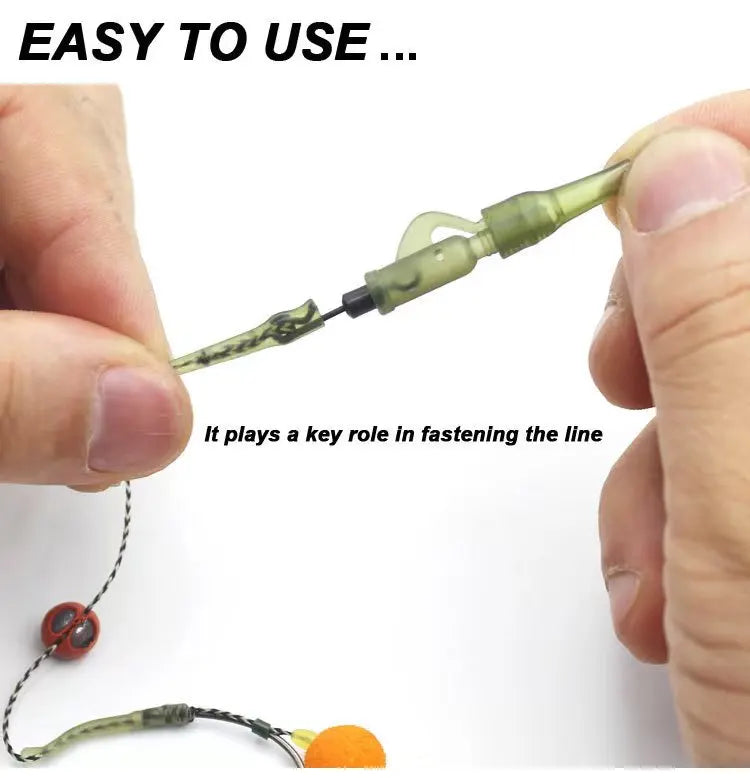 40PCS/lot Carp Fishing Accessories Lead Clip Quick Change Swivel Tail Rubber Anti Tangle Sleeves for Carp Rigs Fishing Tackle