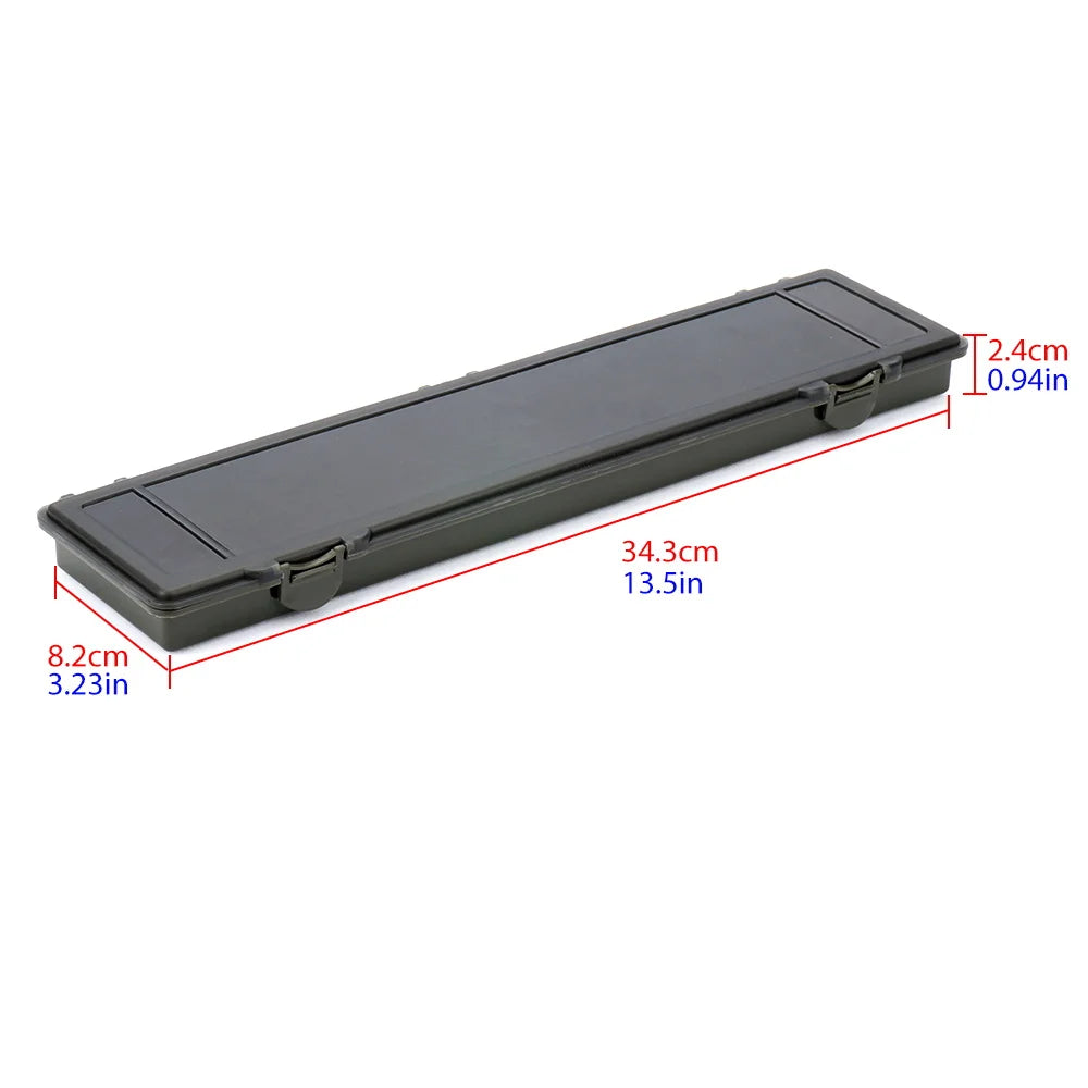 Hirisi Carp Fishing Tackle Box Stiff Hair Rig Board with Pins Carp Fishing Rig Box Wallet Rig Storage Box Fishing Accessories