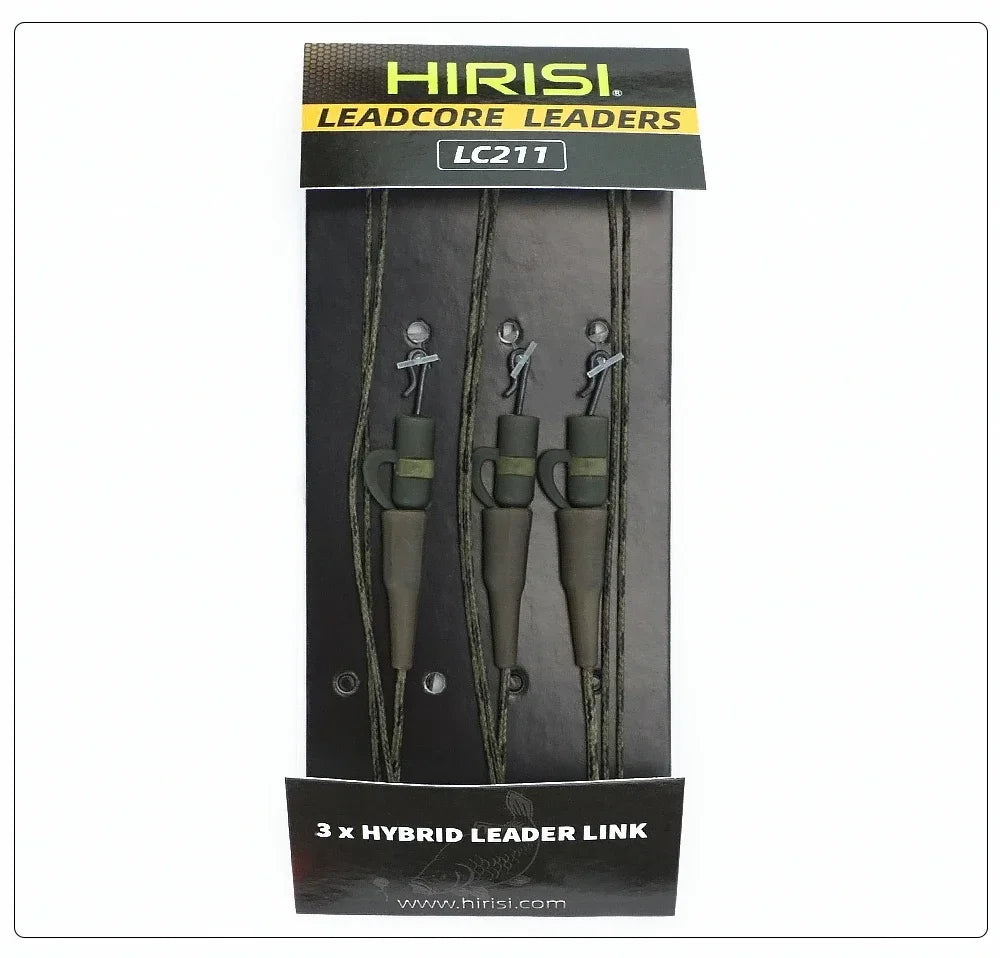 3x Carp Fishing Lead Core with Helicopter Rigs Braided Fishing Line for Carp Rig Lead Clips