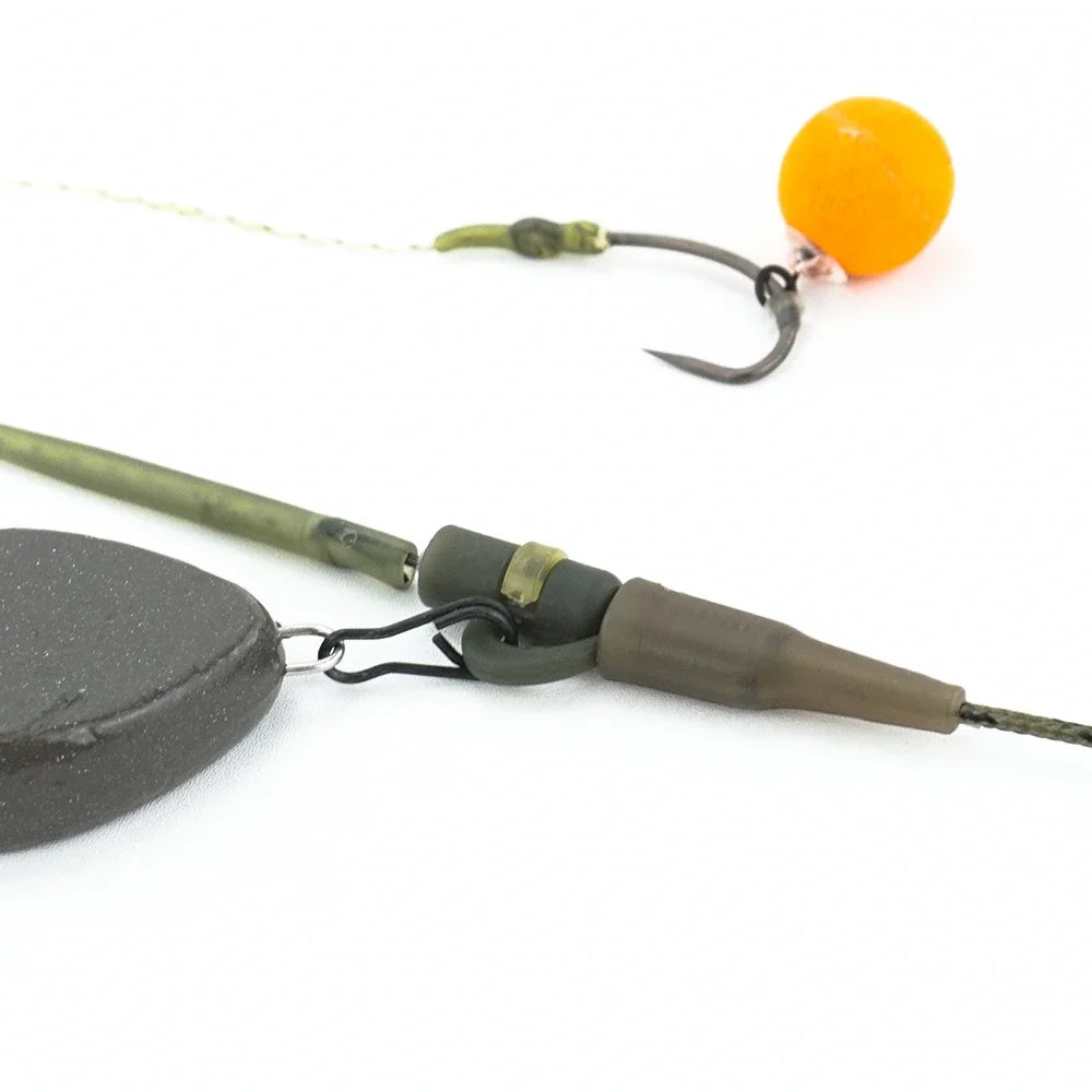 3x Carp Fishing Lead Core with Helicopter Rigs Braided Fishing Line for Carp Rig Lead Clips