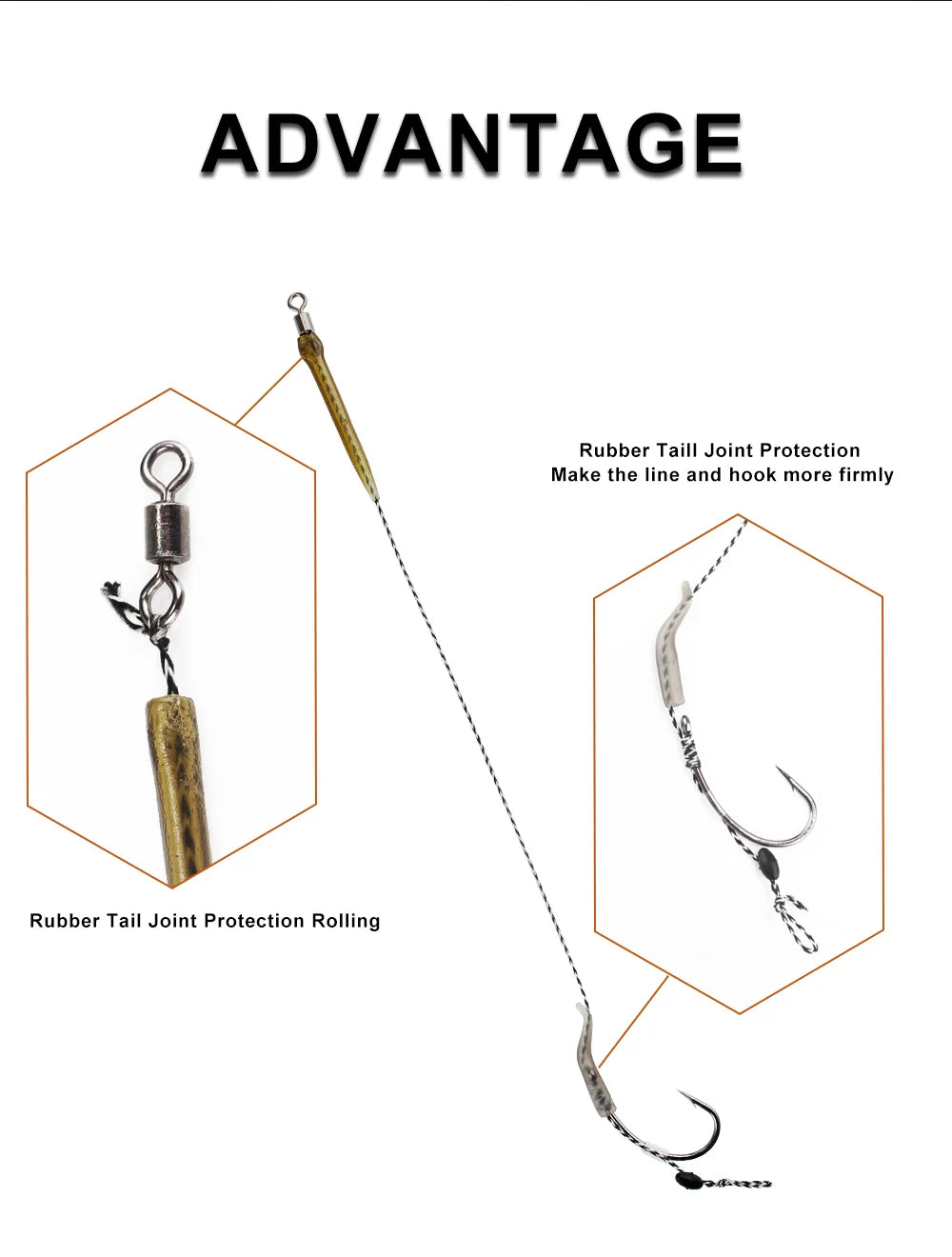 6pcs 8pcs Carp Fishing Hair Rigs Ready Made Boilie Tied Carp Fishing Hook Size 2#4#6#8# Fishing Tackle Accessories Pesca