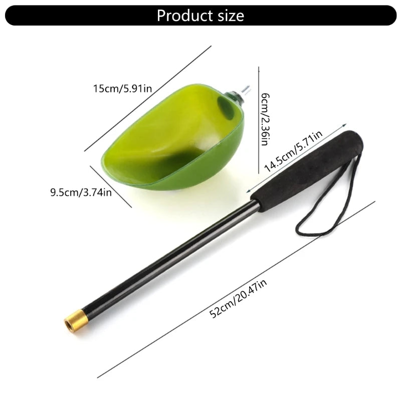 Carp Fishing Baiting Throwing Spoon Detachable Casting Baits Shovel for Feeding Particles Boilies Fishing Tackle Tool