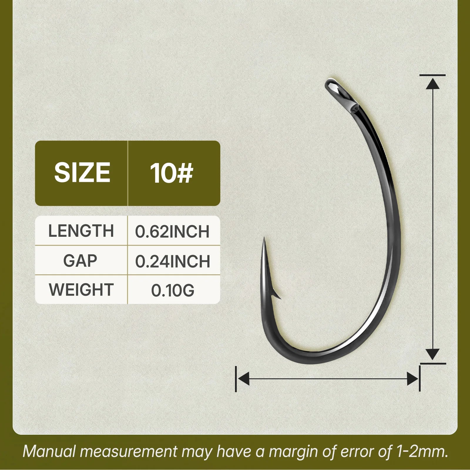 CARPNEST 50pcs Carp Fishing Hooks PTFE Coating High Carbon Steel Barbed