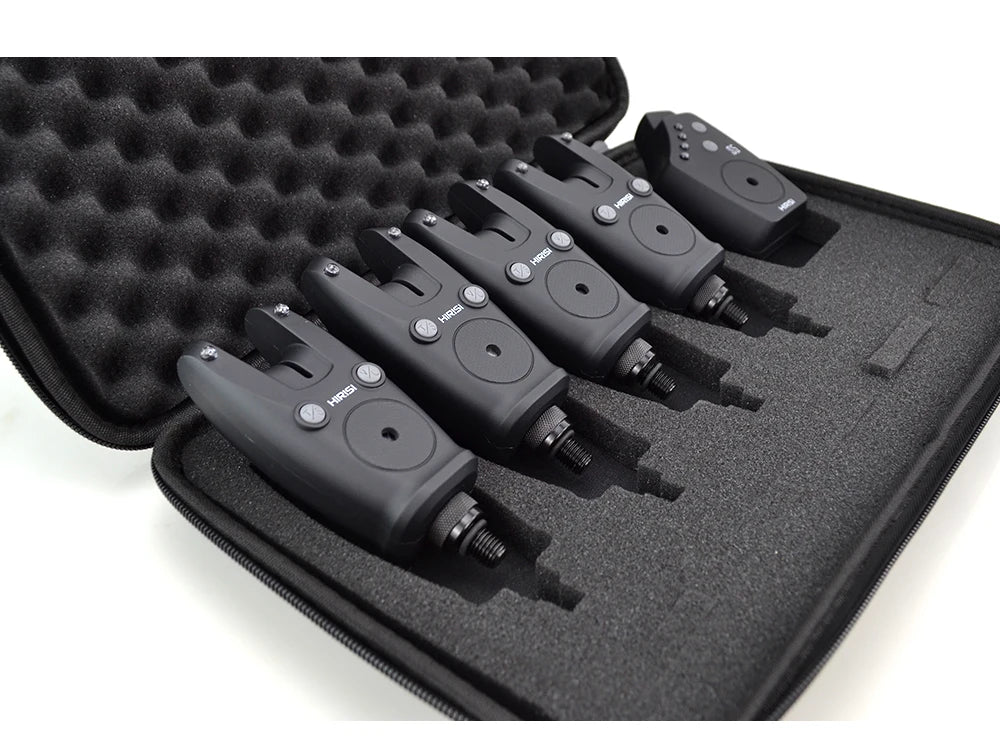 Hirisi Wireless Carp Fishing Alarm Set Waterproof, Fishing Bite Alarms Fishing Bite Indicator Fishing Accessories S5