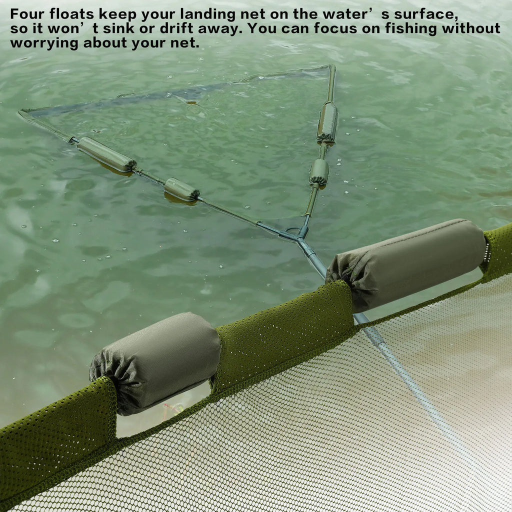 Sougayilang Carp Fishing Tool Net Fishing tackle 212/300cm Portable Retractable Folding Fishing Net for Carp Trout Fishing