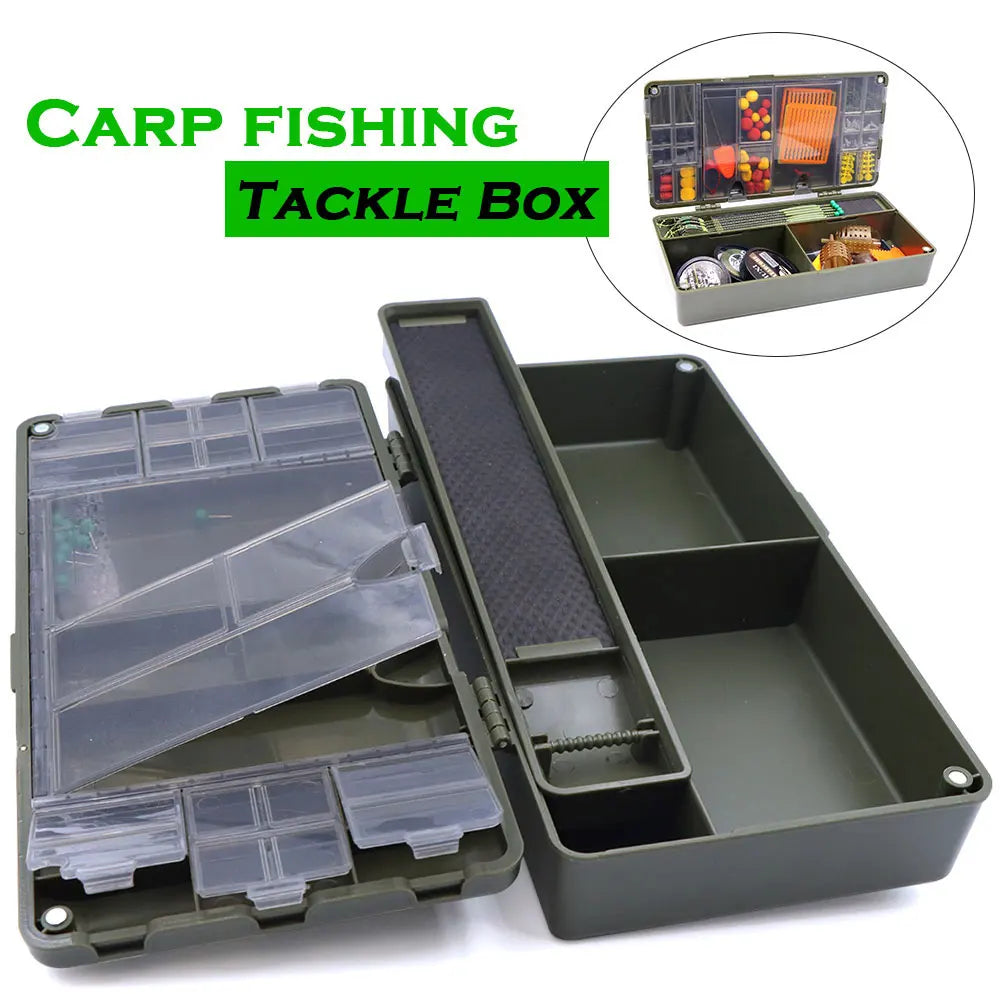 Carp Fishing Terminal Tackle Box Fishing Hair Rig Hooklink Storage Box Hook Line Fishing Tool Accessories Organizer box