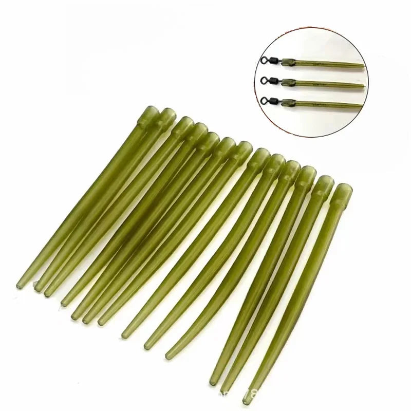 40PCS/lot Carp Fishing Accessories Lead Clip Quick Change Swivel Tail Rubber Anti Tangle Sleeves for Carp Rigs Fishing Tackle