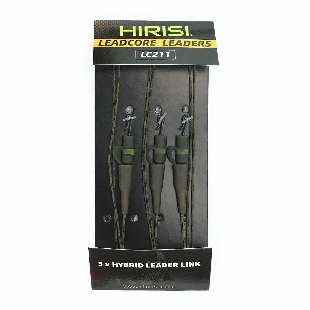 3x Carp Fishing Lead Core with Helicopter Rigs Braided Fishing Line for Carp Rig Lead Clips