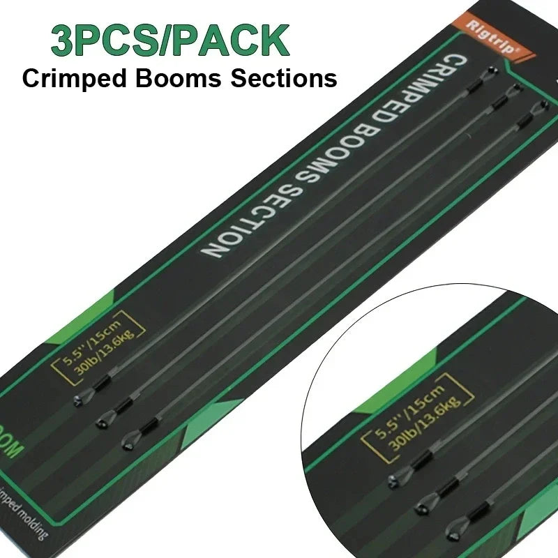 3x 35lb/15.9kg Carp Fishing Loop Rig With Hook Kickers Size 2 4 6 Curve Shank Hook PTFE Coating  Carp Fishing Tackle Accessories