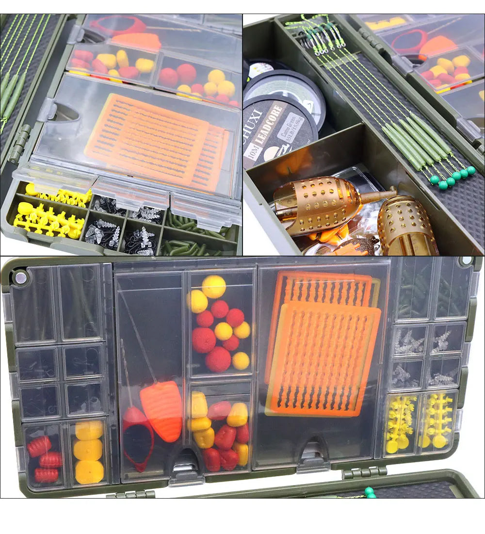 Carp Fishing Terminal Tackle Box Fishing Hair Rig Hooklink Storage Box Hook Line Fishing Tool Accessories Organizer box