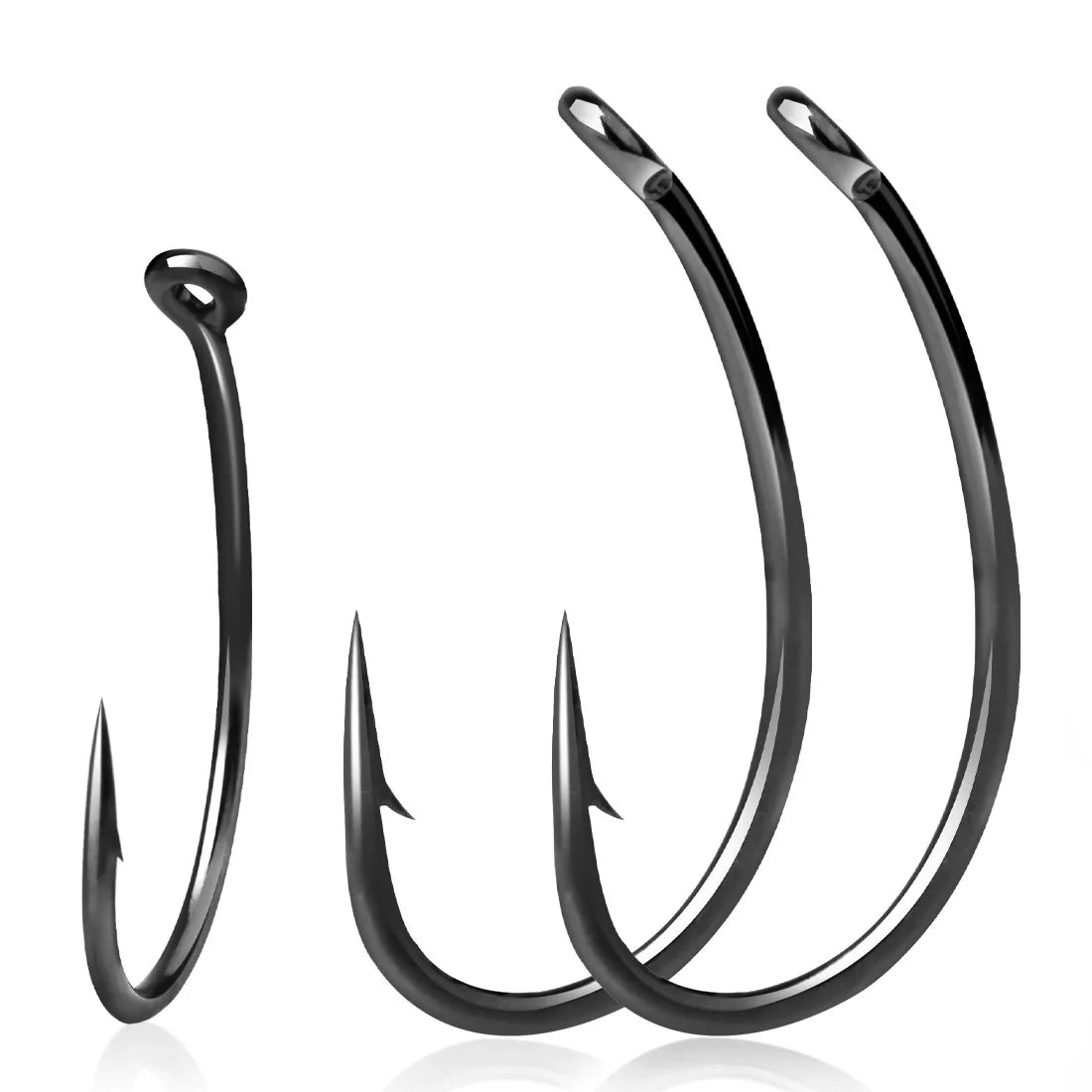 CARPNEST 50pcs Carp Fishing Hooks PTFE Coating High Carbon Steel Barbed