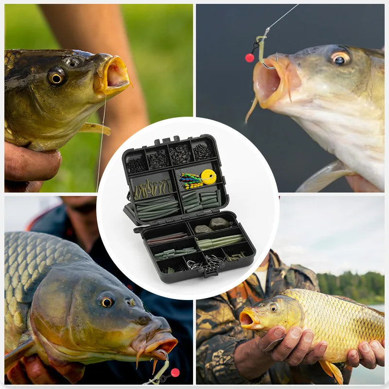 European carp fishing set, float anti-bottom fishing method, sea rod carp wild fishing, carp fishing accessories