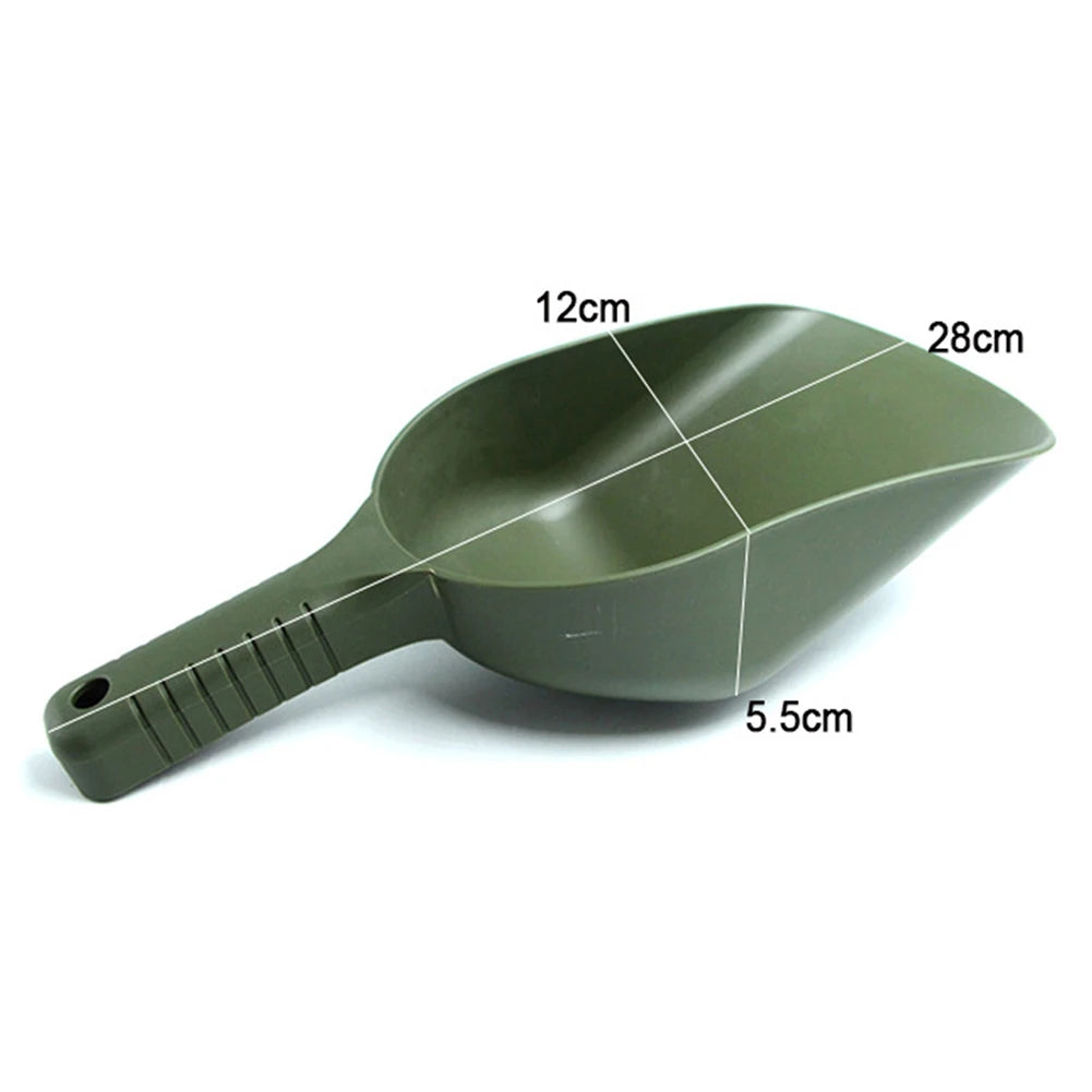 1pcs Bait Scoop Baiting Throwing Spoon Carp Fishing Shovel Fishing Tool For Feeding Particles Bonito Carp