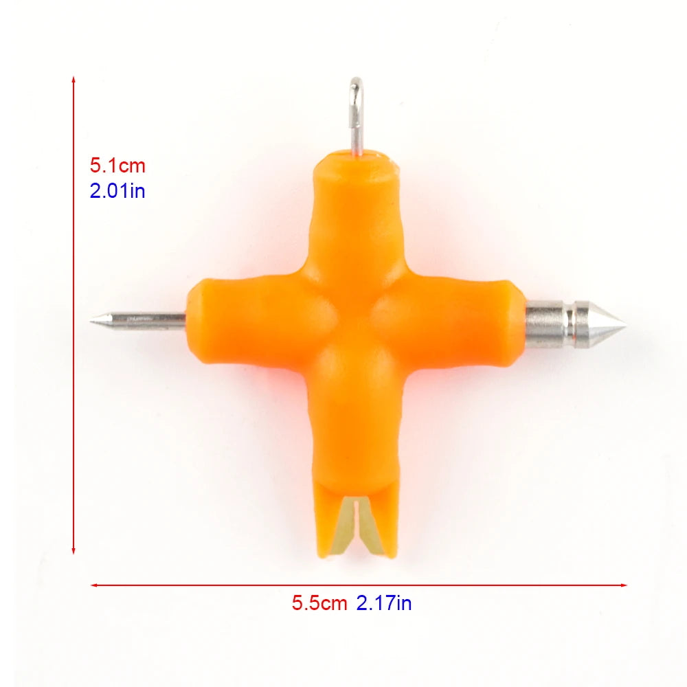 4-in-1 Carp Fishing Rig Tool - Braid Stripper & Knotter