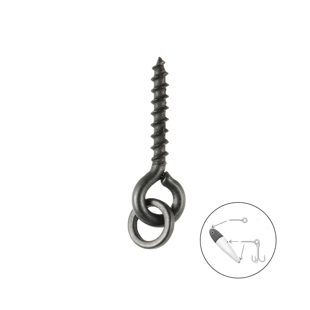 Threaded Boilie Bait Screws for Carp Hair Rigs Hooks Carp Fishing Terminal Tackle repairing screw