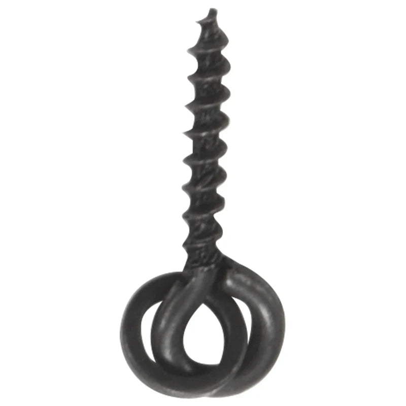 50pcs Carp Fishing Boilie Screw with Solid Ring Bait Tool Chod Rigs Carp Fishing Hair Tackle Accessory