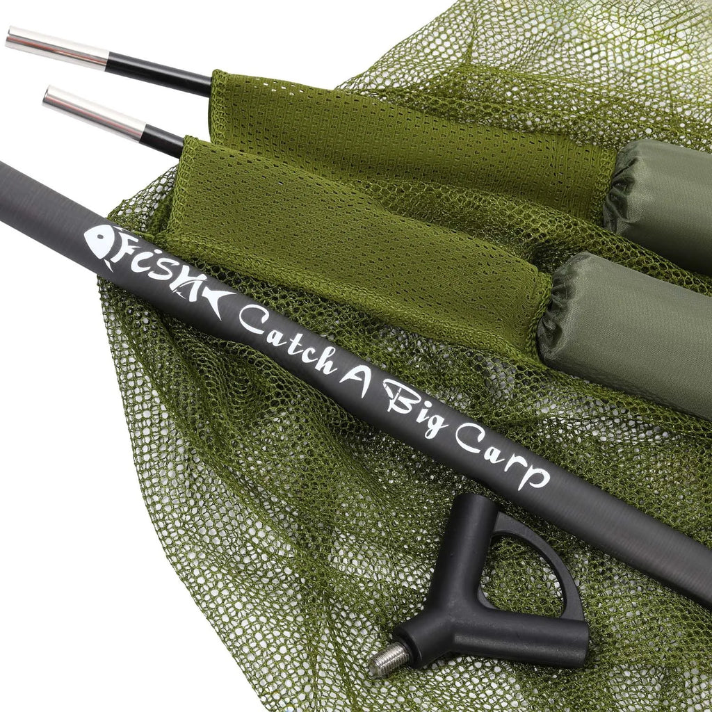 Sougayilang Carp Fishing Tool Net Fishing tackle 212/300cm Portable Retractable Folding Fishing Net for Carp Trout Fishing