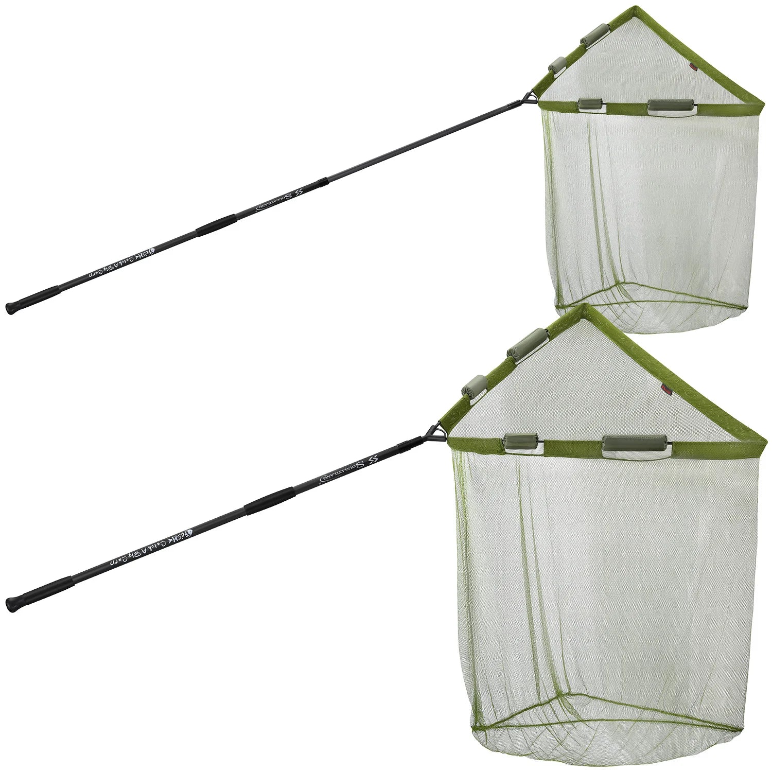 Sougayilang Carp Fishing Tool Net Fishing tackle 212/300cm Portable Retractable Folding Fishing Net for Carp Trout Fishing