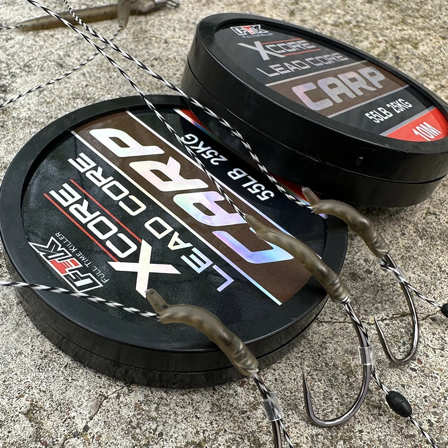 FISH KING 35LB/45LB/55LB 10M Leadcore Carp Fishing Tackle Line Make Carp Hair Rigs 4 Color Braided Lead Line