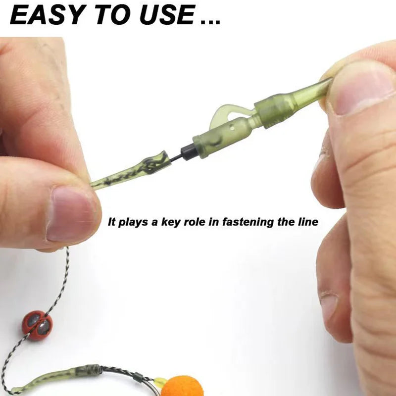 40PCS/lot Carp Fishing Accessories Lead Clip Quick Change Swivel Tail Rubber Anti Tangle Sleeves for Carp Rigs Fishing Tackle