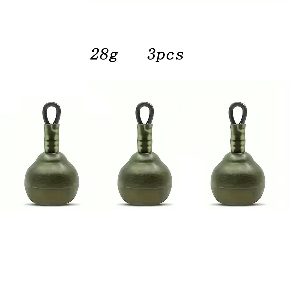 Carp Fishing Sinkers Weight Set - 3pcs (14g/28g/52g)