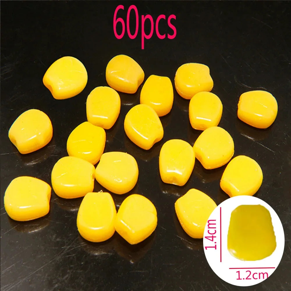 Colored Pop Up Carp Fishing  Flavoured Grass Carp Bait  Floating Corn Soft Pellet Lure Creamy Corn