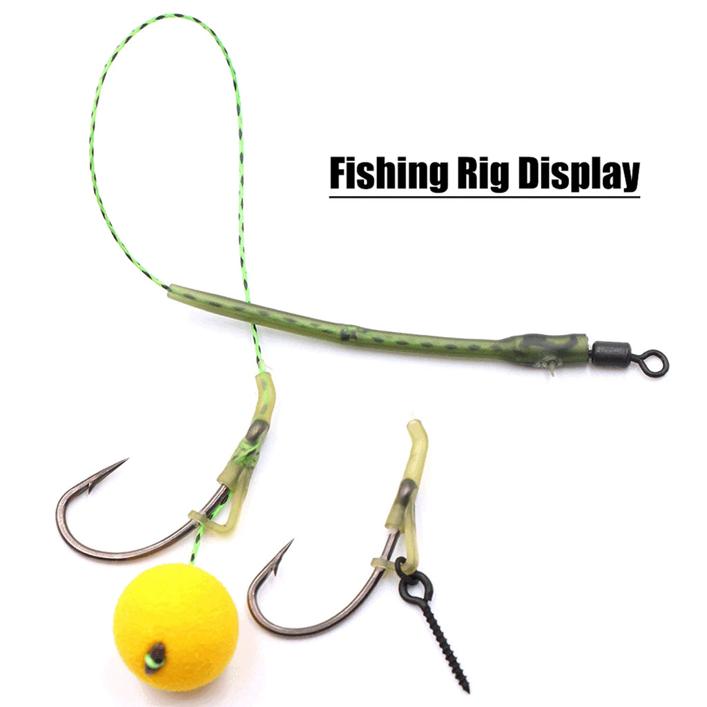 FishTrip Carp Fishing Accessories 25Pcs D Rig Kickers Fishing Kickers Covert Pop Up Hook Fishing Aligner Carp Fishing Equipment